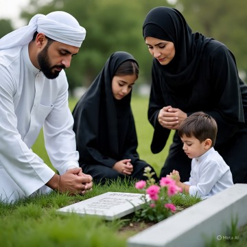 Ilustrasi Doa Saat Ziarah (Meta AI)